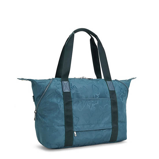 Kipling Art Medium Iconic Tote Çanta Lacivert Gri | TR 1767NW